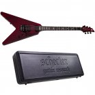 Schecter V-1 FR Apocalypse Red Reign Electric Guitar + Case