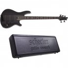 Schecter SLS Evil Twin-5 Satin Black SBK 5-String Bass + Case