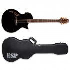 ESP LTD TL-6 Black Thinline Acoustic-Electric Guitar + ESP Case