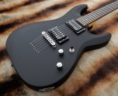 Schecter C-6 Deluxe Satin Black SBK Electric Guitar B-Stock