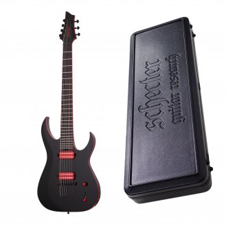 Schecter Sunset-6 Red Dawn 7-String Gloss Black + Case B-STOCK
