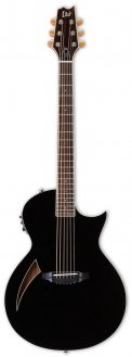 ESP LTD TL-6 Black BLK Thinline Acoustic-Electric Guitar B-Stock