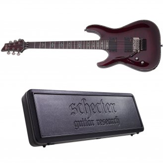 Schecter Hellraiser C-1 FR Black Cherry Left-Handed Guitar +Case