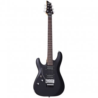 Schecter C-6 FR Deluxe LH SBK Satin Black Guitar B-Stock