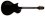 ESP LTD TL-6 Black BLK Thinline Acoustic-Electric Guitar B-Stock