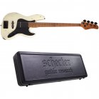 Schecter J-4 Sixx Worn Ivory Nikki Electric Bass + Hard Case NEW