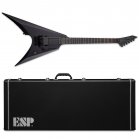 ESP LTD Arrow Black Metal Black Satin BLKS Electric Guitar +Case