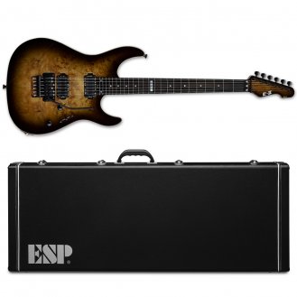 ESP E-II SN-II Nebula Black Burst Burled Maple + Case B-Stock