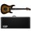 ESP E-II SN-II Nebula Black Burst Burled Maple + Case B-Stock