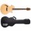 ESP LTD TL-6 Natural Thinline Acoustic-Electric Guitar + Case