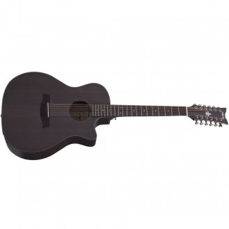 Schecter Orleans Studio-12 Satin See Thru Black Acoustic B-Stock