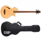 ESP LTD TL-4 Thinline Natural Acoustic-Electric Bass + Case