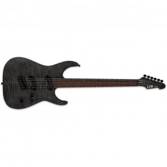 ESP LTD M-1000 Multi-Scale See Thru Black Satin Guitar B-Stock