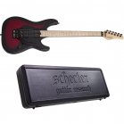 Schecter Miles Dimitri Baker SVSS Crimson Red Burst Satin + Case