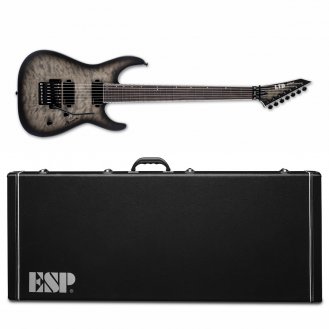 ESP LTD M-1007 Baritone 7-String Charcoal Burst Satin + Case NEW