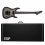 ESP LTD M-1007 Baritone 7-String Charcoal Burst Satin + Case NEW
