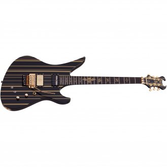 Schecter Synyster Custom-S Custom Sustainiac Black w Gold - NEW