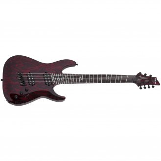 Schecter C-7 Multiscale Silver Mountain Blood Moon 7-String