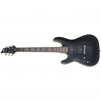 Schecter Demon-6 LH Satin Black SBK B-Stock Electric Guitar