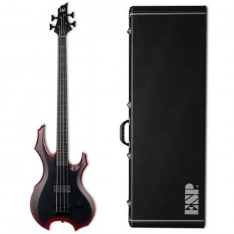 ESP LTD FL-4 Fred Leclercq Black Red Burst Satin + Case B-STOCK