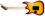 ESP George Lynch FR Sunburst Tiger Graphic STG w/ Hardshell Case