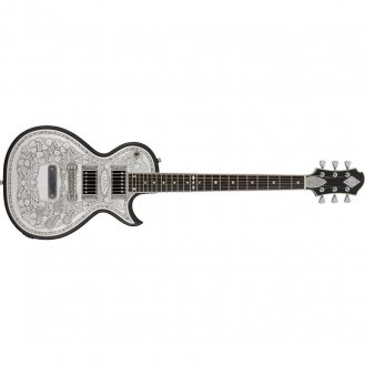 Zemaitis Casimere C24MF-2 Black BK Metal Front Guitar + Gig Bag