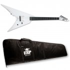ESP LTD Arrow-NT Arctic Metal Snow White Satin Arrow NT + BAG