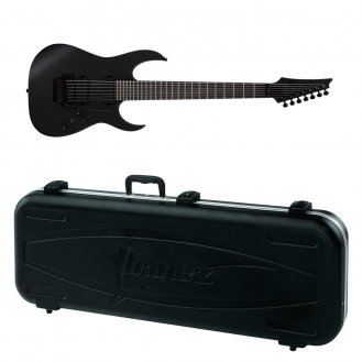 Ibanez RGRB720 Iron Label 7-String Black Flat Guitar + Case New