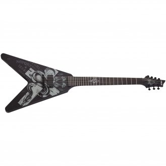 Schecter Chris Howorth V-7 Satin Black 7-String Electric Guitar