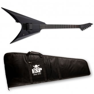 ESP LTD Arrow Black Metal Black Satin BLKS Electric +ESP Gig Bag