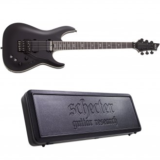 Schecter C-1 FR S SLS Evil Twin Satin Black SBK Guitar + Case