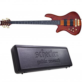 Schecter Stiletto Studio-8 Honey Satin 8-String Lefty + Case