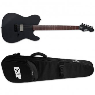 ESP LTD TE-201 BLKS Black Satin Electric Guitar TE201 + ESP BAG