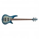 Ibanez SR400EQM Stained Cosmic Blue Starburst Bass + Bag New