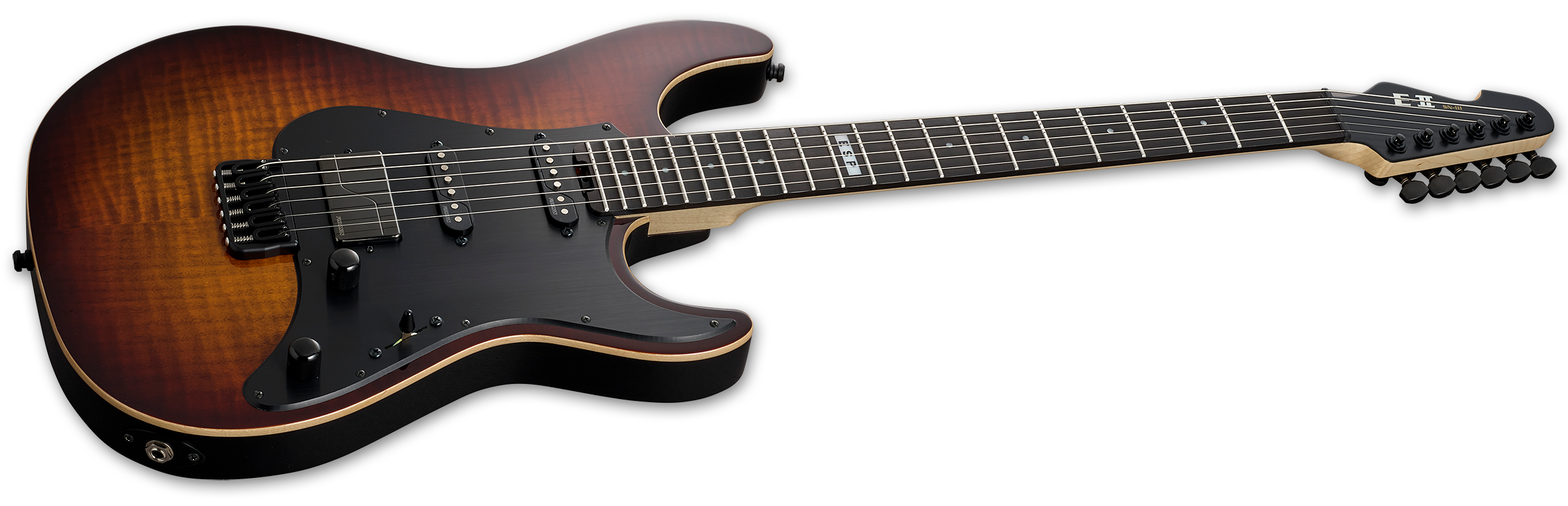 ESP E-II SN-III HT FM Guitar Tiger Eye Sunburst + Case B-Stock
