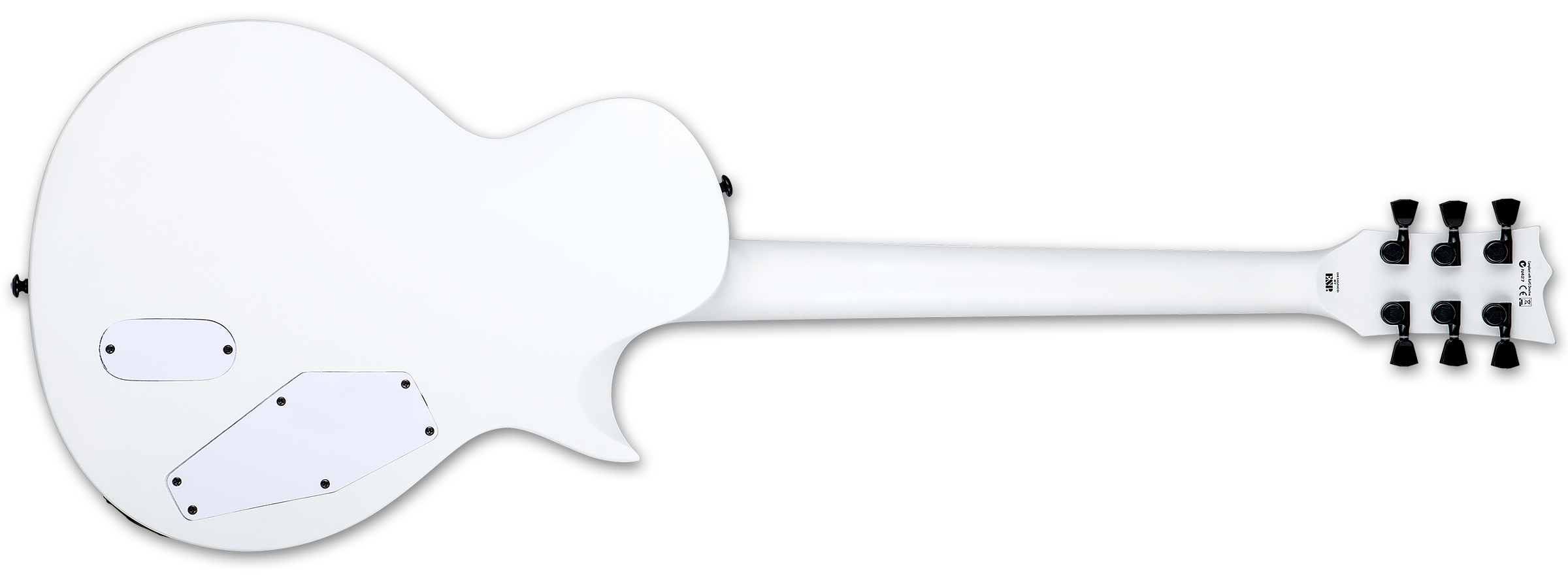 ESP LTD EC Arctic Metal LH Snow White Satin Left-Handed Guitar